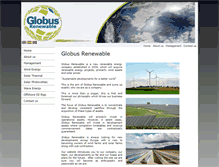 Tablet Screenshot of globusrenewable.com